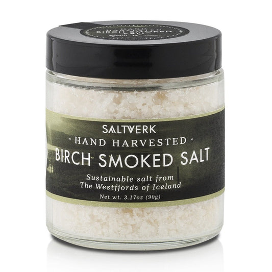 Premium Birkenrauch-Meersalz aus Island - 90g Gourmet Rauchsalz