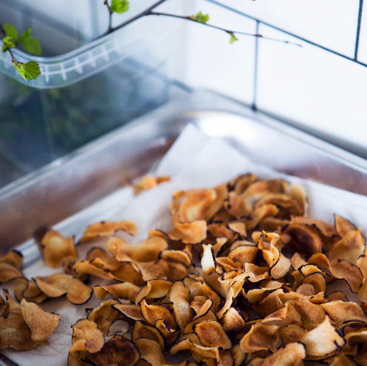 Hausgemachte Chips verfeinert mit unserem Salz