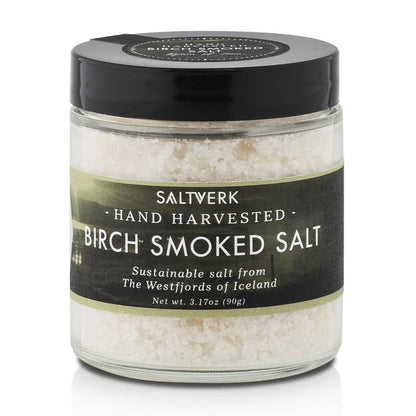 Premium Birkenrauch-Meersalz aus Island - 90g Gourmet Rauchsalz