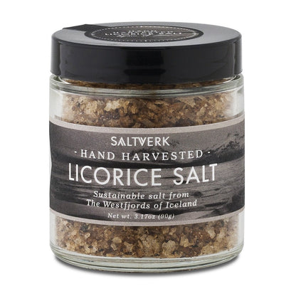 Lakritz-Meersalz aus Island - 90g Süß-salziges Gourmet-Salz